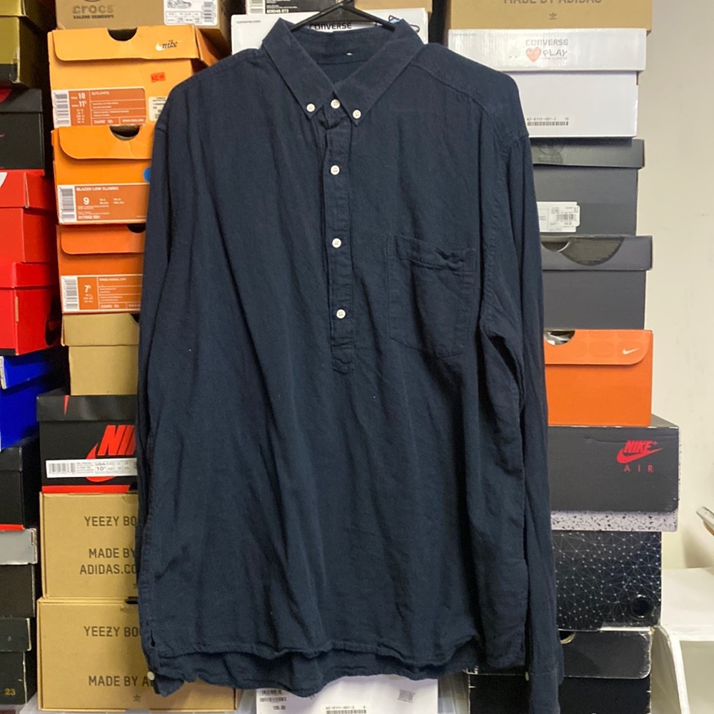 HM half button down shirt